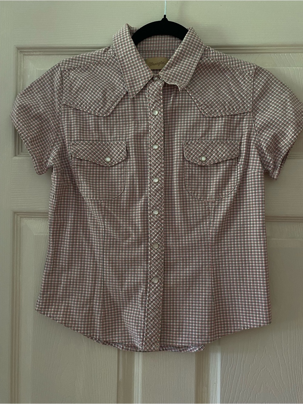 Vintage Wrangler Western Pearl Snap Short Sleeve Cowgirl Shirt